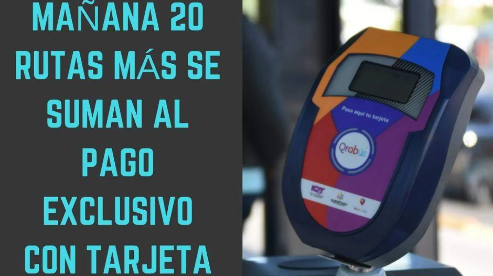 a partir de mañana 20 rutas se suman al pago exclusivo con tarjeta